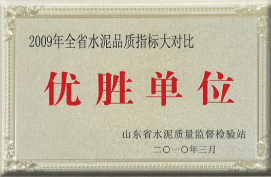 2009優(yōu)勝單位